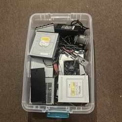 Box of computer parts