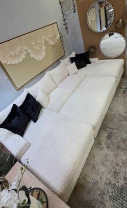 3 pc  Ultra Comfy Custom Made Double Chaise Sectional