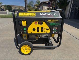 Champion 6900- dual fuel portable generator