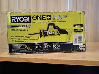 Ryobi 18V Compact Brushless One- Handed Recip Saw