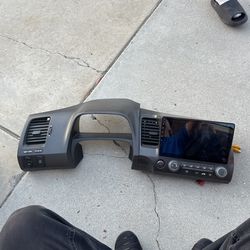 8th gen si radio and gauge cluster plastic