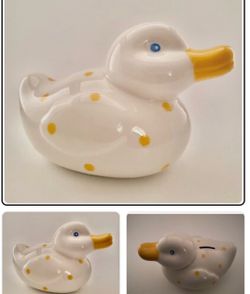 Hand painted Tiffany & Co piggy bank (duck)