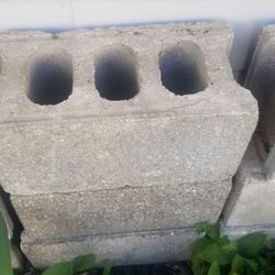Cinderblocks. some 3 hole some 2 hole 