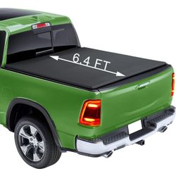 PENSUN 6.4Ft Soft Quad-Fold Truck Bed Tonneau Cover for 2002-2025 Dodge Ram 1(contact info removed) 3500 