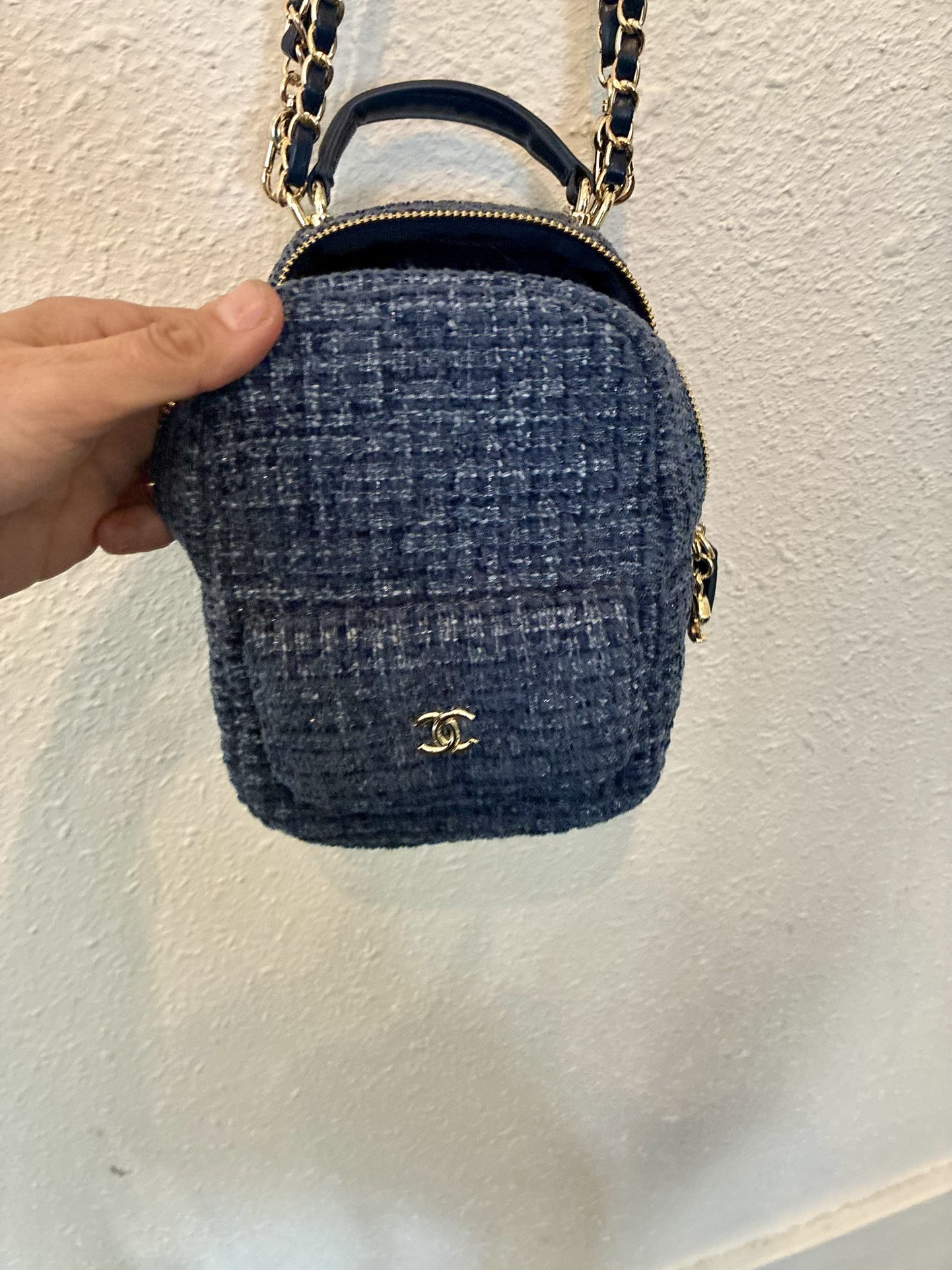 Chanel Denim Backpack/crossbody