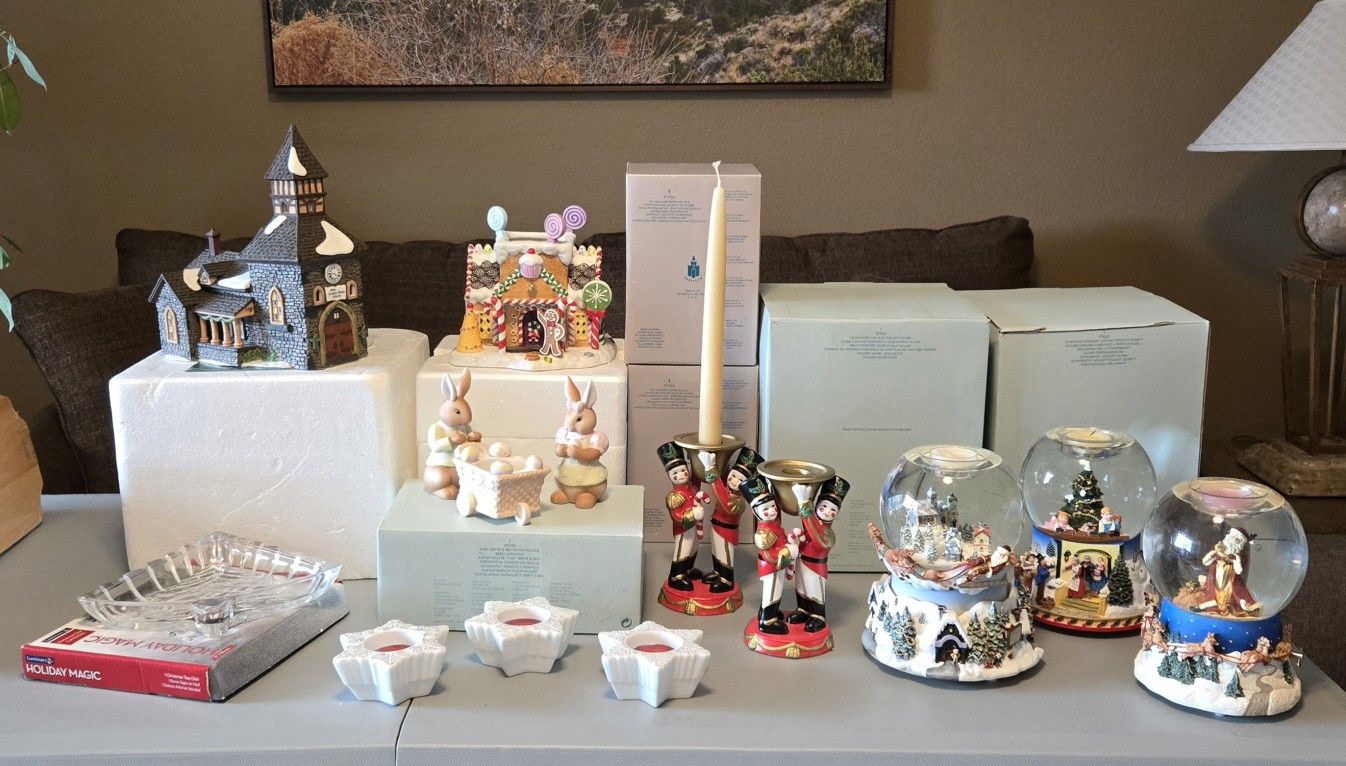 PartyLite Candle Decor - Each Piece Or Set Is Individually Priced At $18 Each OR As Low As $5 Each Depending Upon The Item.