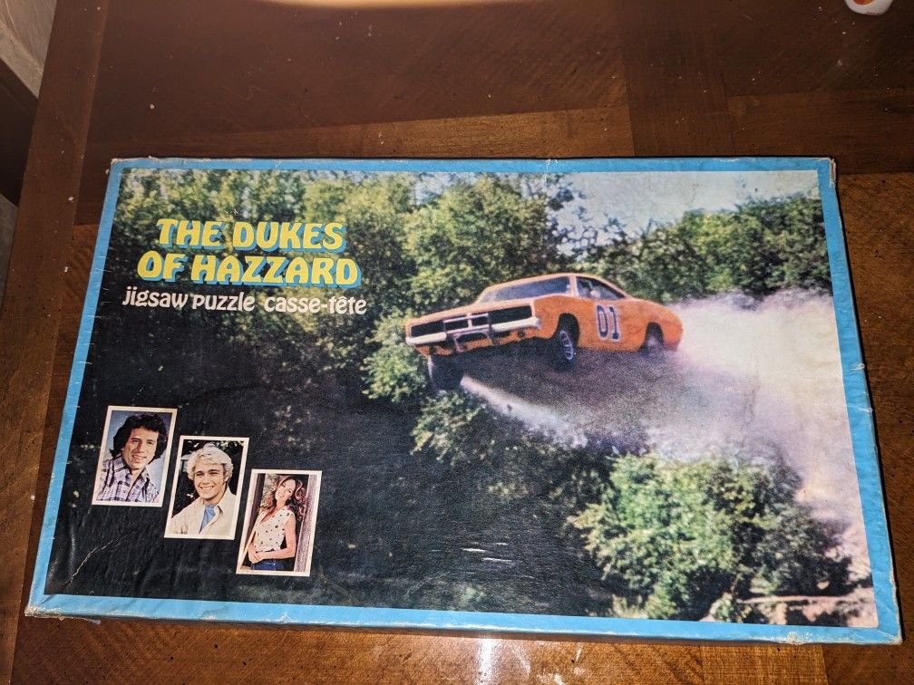 Vintage Dukes Of Hazard Jigsaw Puzzle Cass-tete
