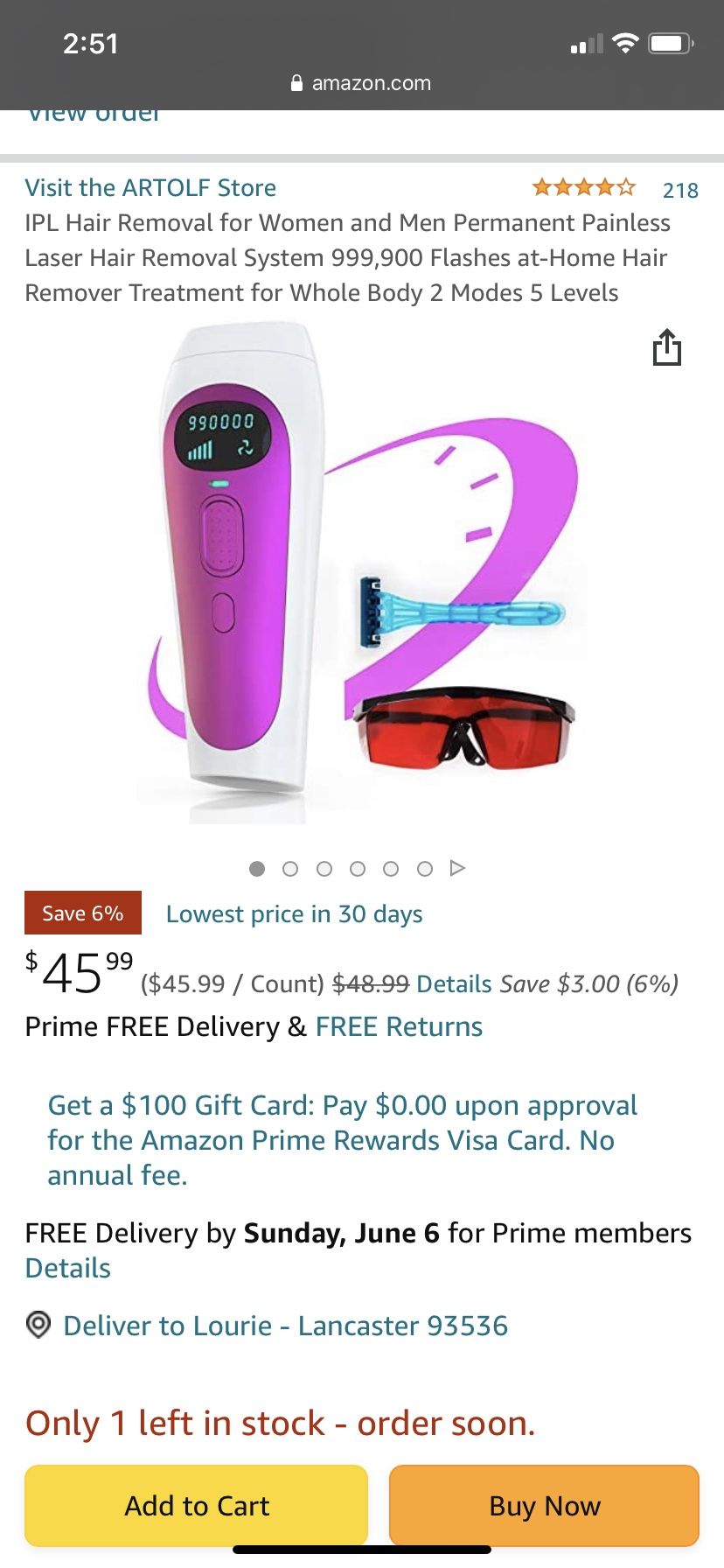 New IPL Laser Hair Removal System