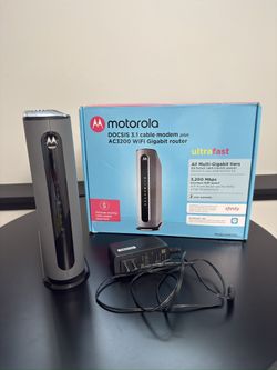 Motorola DOCSIS 3.1 cable modem plus - WiFi Gigabit router