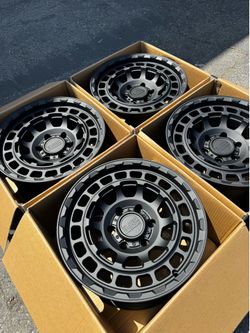 Black Rhino Chamber 6x5.5 17” Matte Black Wheels