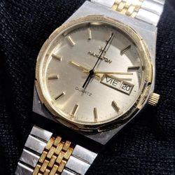 Hamilton Classic Two Tone Quartz Swiss Made Men's Watch 907880