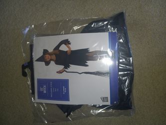 Girls Witch Halloween Costume, Size Large, New