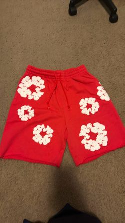 Red denim tears short size M