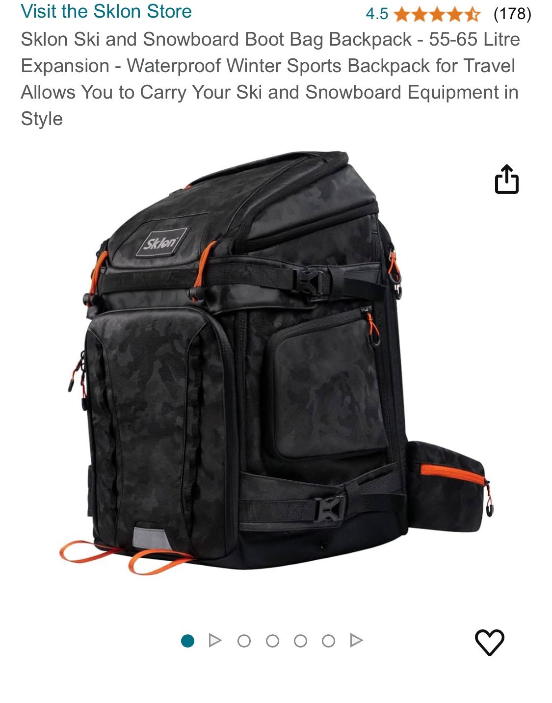 Sklon Ski Boot Bag Backpack