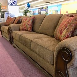 💥Furniture Sale!💥 Brand New Sofa Loveseat Livingroom Set! $50 Down Takes It Home Today!