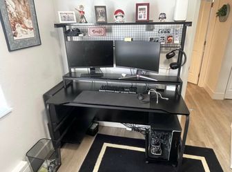 55” Black Gaming Desk