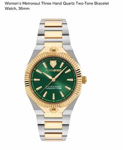 Plein Sport Metronaut Two-Tone Bracelet Watch 36mm