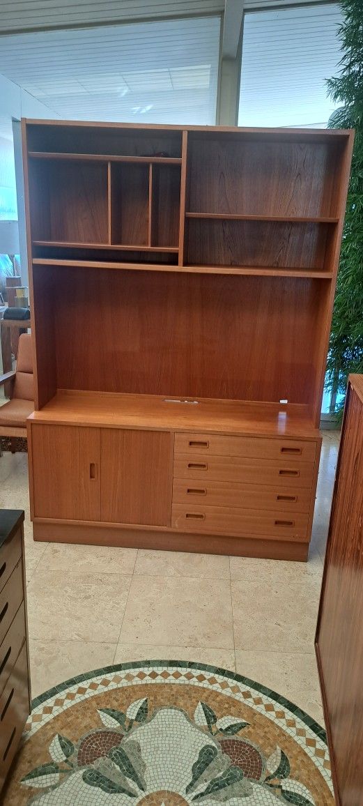 Mid-century Modern Media Center Bookcase
