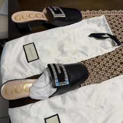 Crystal Gucci Madelyn Mule