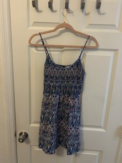 Short Patterned Summer Dress - Size 6