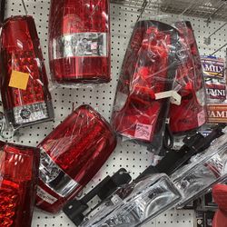 1988 Chevy tail lights, 2001 Chevy tail lights headlights core lights, parking lights fedora hats 3035 E. Ashlan Labor Day sale 10% off limited ited s