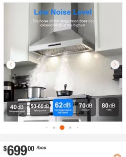 48 in. 1200 CFM Convertible Wall Mounted Range Hood in Stainless Steel with Adjustable Lights
