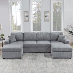 Corduroy Sectional Sofa