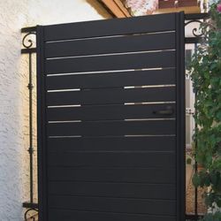 Modern Iron Doors An Fence