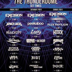 Thunderdome 3-day Wristband