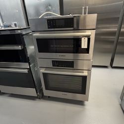 🔥 NEW OPEN-BOX BOSCH WALL OVEN COMBO (30”) — $3,999 (WITH WARRANTY) 🔥 Models: Bosch 800 Series HBL8454UC + Bosch Benchmark Steam Oven HSLP451UC Cond