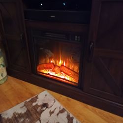 FIREPLACE TV STAND