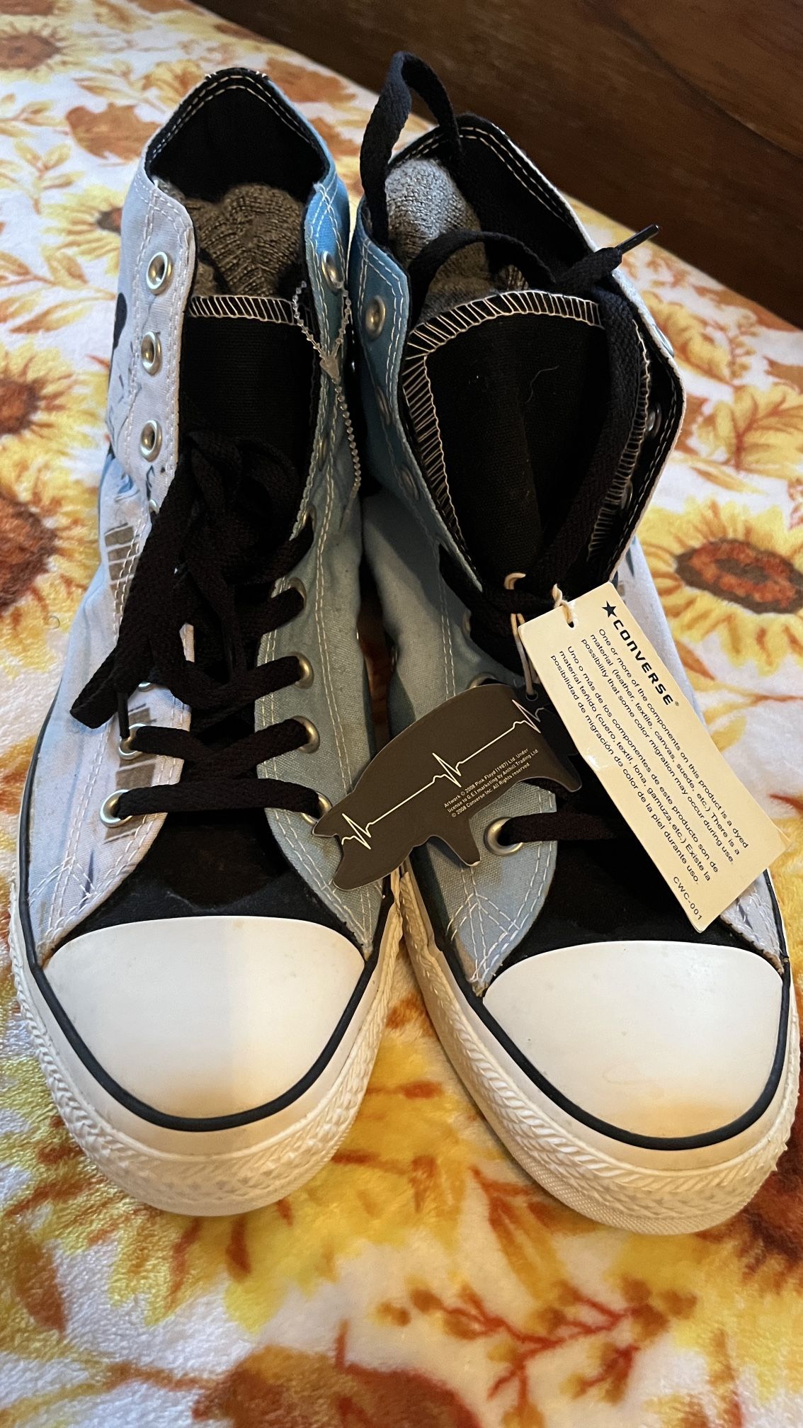 Pink Floyd Converse Shoes Size 11