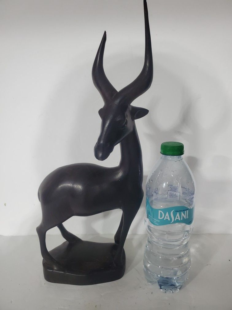 Solid Hand-Carved Antelope