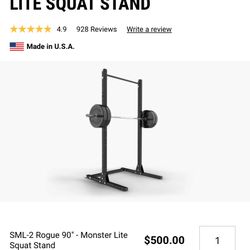 Rogue Squat Rack And Pull Up Bar