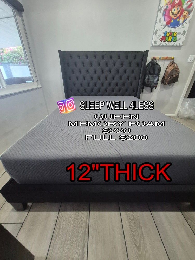 NEW QUEEN MEMORY FOAM MATTRESS 12