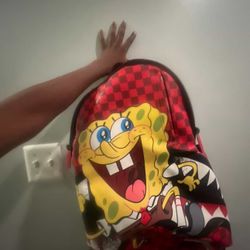 Sprayground Bookbag Collab With Bape Blue One