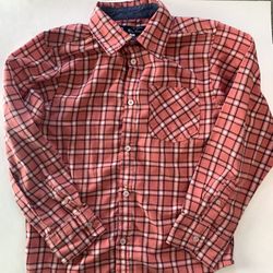 The Original Ben Sherman Boys Long Sleeve Plaid Button Down Shirt Size 8