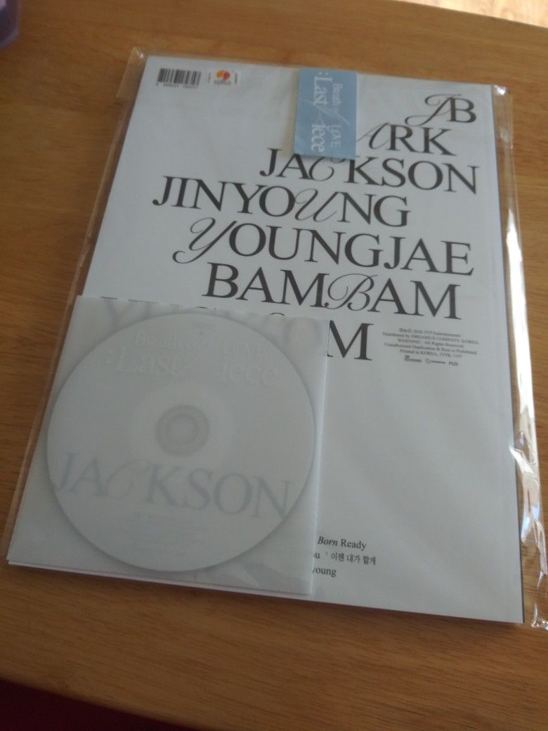 Got7 BOL Breath Of Love Kpop Album Jackson ver