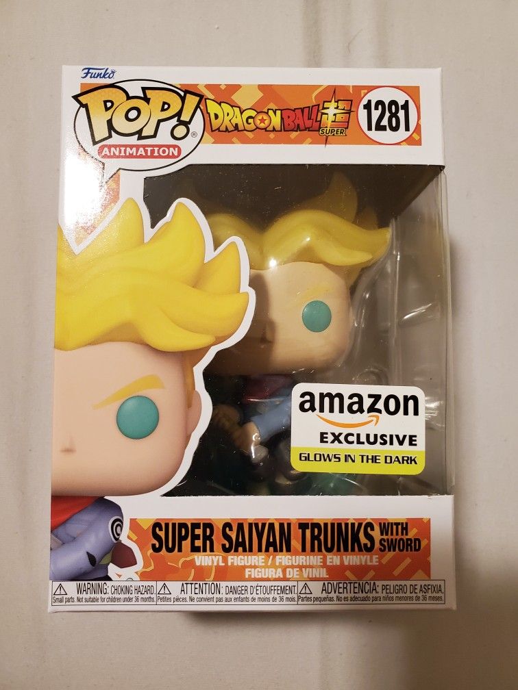 DragonBall Z Super Saiyan Trunks With Sword Glow In The Dark Funko Pop Amazon Exclusive 