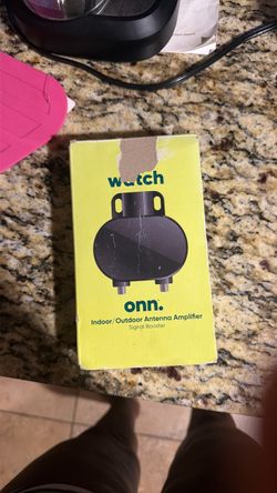 Onn Indoor/Outdoor Antenna Amplifier Signal Booster