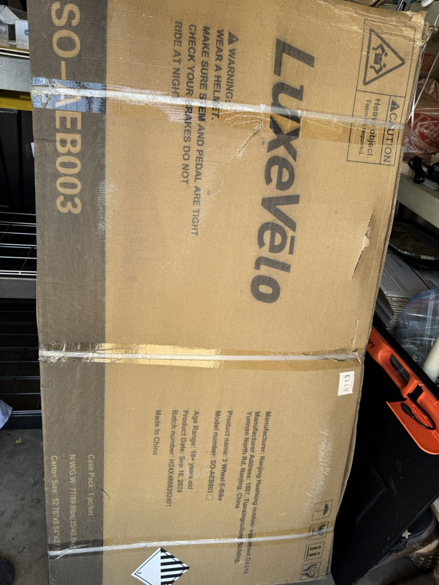 Luxevelo Electric Tri Cycle