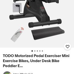 TODO Motorized Pedal Exerciser