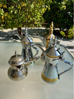 Middle Eastern Arabic Coffee Tea Pot 4 Total