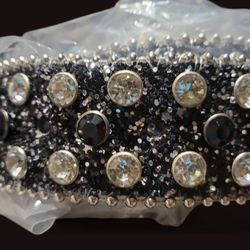 Black Rhinestone Belt