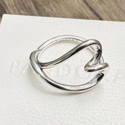 Pandora Organically Shaped Heart Ring #193288C00 +HINGED BOX & CLOTH~Choose Size