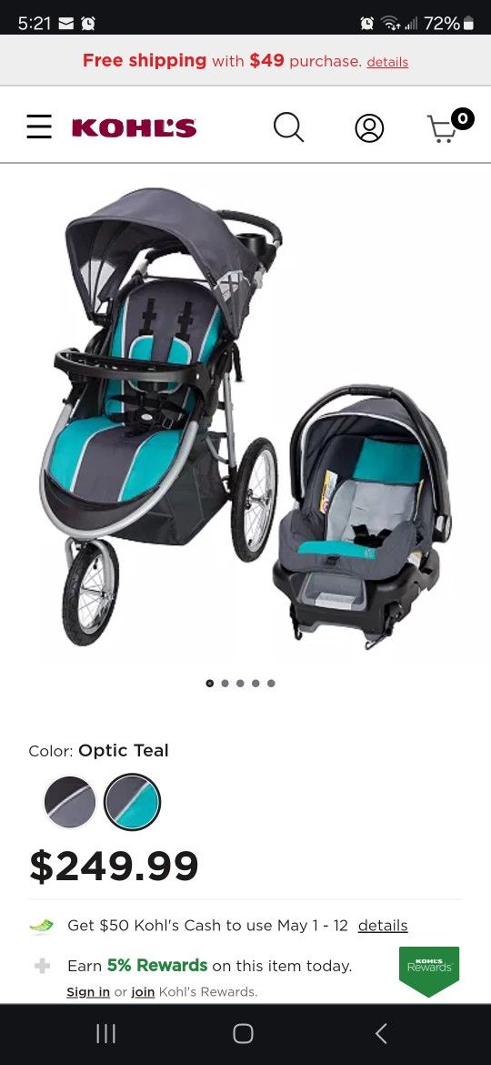 Baby Trend Stroller Set