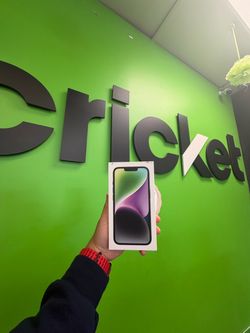 Get the IPhon e 14 FOR $49.99 when you port to Cricket!!
