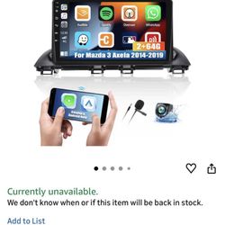 Brand New 9” Android 13 CarPlay Radio – 2GB + 64GB – For Mazda 3 / Axela (2014 • 2015 • 2016 • 2017