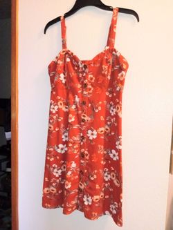 Fall floral dress