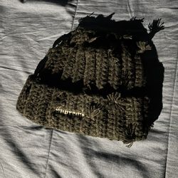 Supreme Beanie Hand Tied Black (New)